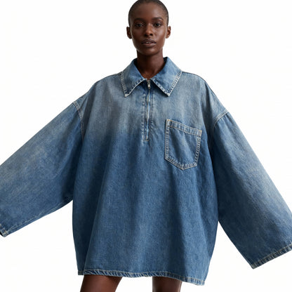 Mia Sleeve Denim Dress