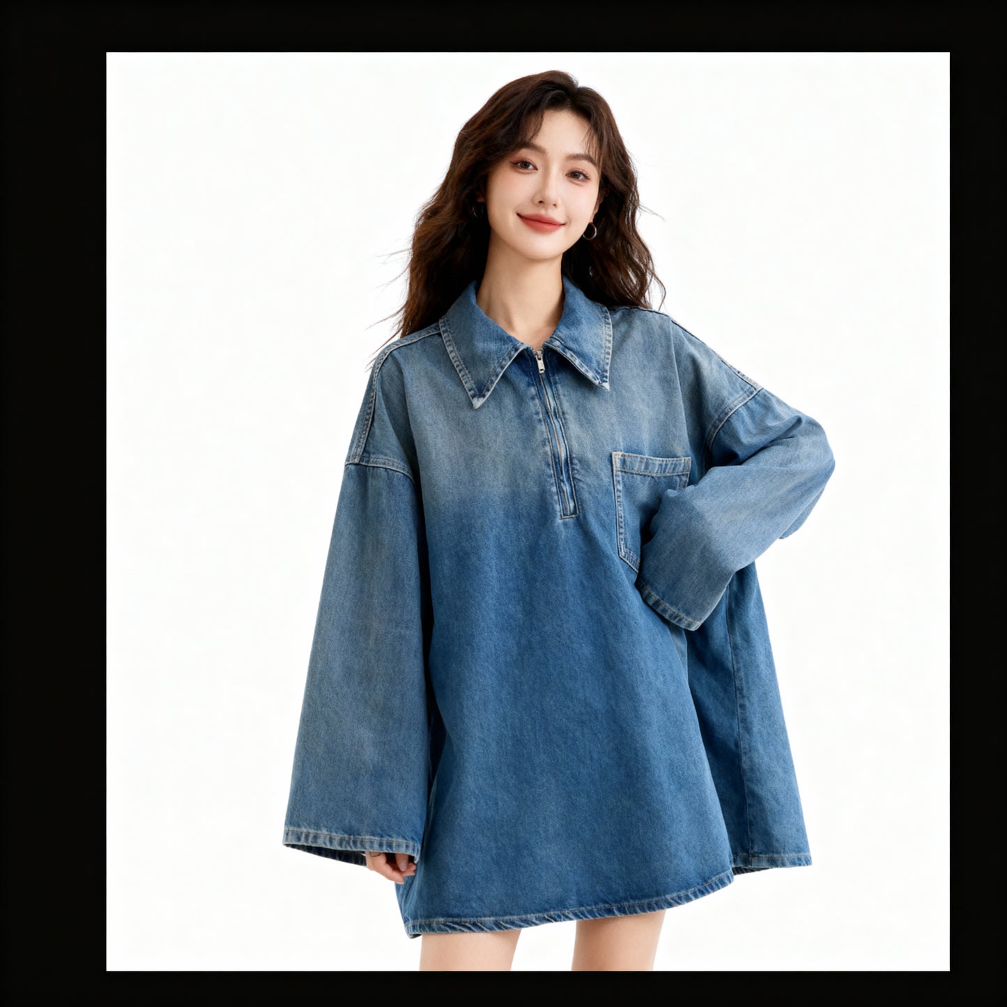 Mia Sleeve Denim Dress